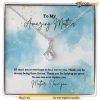 Message To My Mother - Alluring Beauty Necklace, Moms Valentine Gift