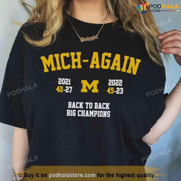 Michigan Football Tshirt, 2022 Michigan Football Again Shirt, University Football