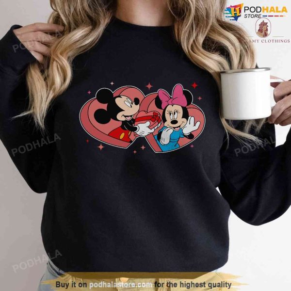 Mickey and Minnie In Love Disney Valentines Shirt, Valentines Day Gift