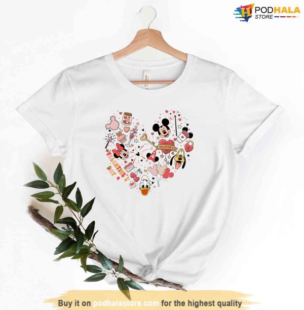Mickey and Minnie Friends Tee, Disney Valentines Day Shirt, Valentines Gift