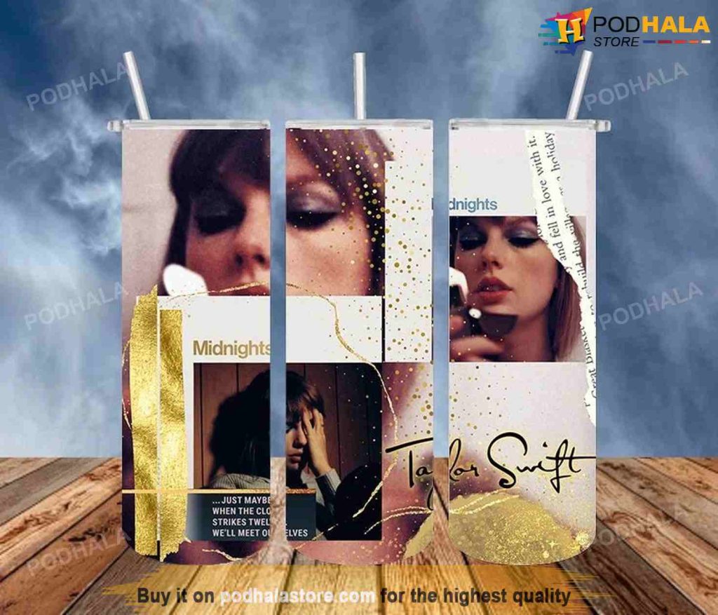 Midnights Album The Eras Tour Taylor Swift Tumbler, Taylor Swift Themed Gifts