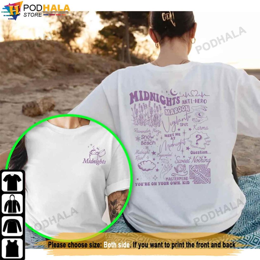 Midnights Taylor Swift T-Shirt, Gifts For Taylor Swift Fans 2023 Tour