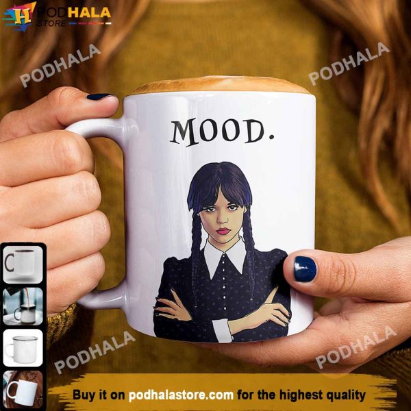 Mood Wednesday Addams Mug, Wednesday TV Show Coffee Mug The Addams Family Gifts