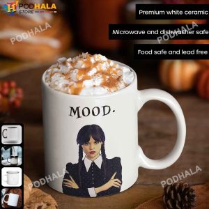 Mood Wednesday Addams Mug Wednesday TV Show Coffee Mug The Addams Family Gifts 2