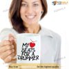 My Beats For A Drummer Valentine Coffee Mug, Best Gift For Boyfriend On Valentines Day