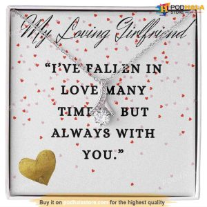 My Loving Girlfriend Beauty Valentines Day Necklace, Best Valentines Gifts