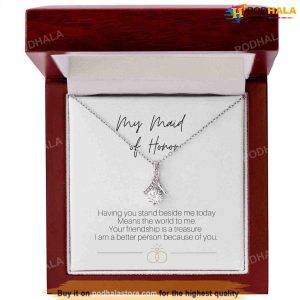 My Maid Of Honor Alluring Beauty Necklace Valentines Day Gifts For Friends 3