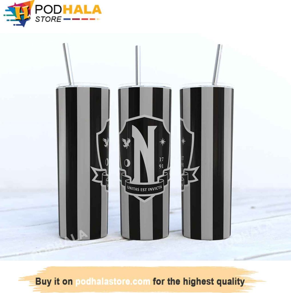 Nevermore Academy 1791 Tumbler 20 oz Wednesday Addams Tumbler