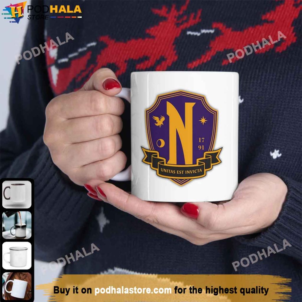 Nevermore Academy Coffee Mug, Wednesday Addams Mug, The Addams Family Gifts Bring Your Ideas