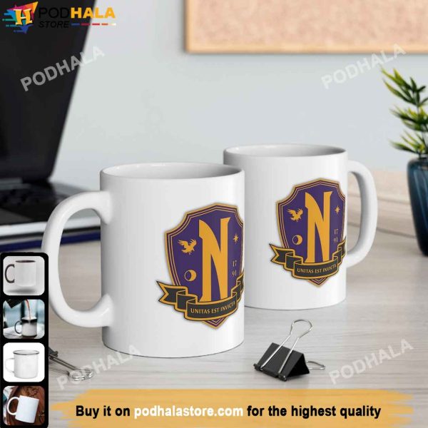 Nevermore Academy Coffee Mug, Wednesday Addams Mug, The Addams Family Gifts