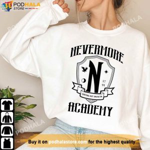 Nevermore Academy Sweatshirt, Horror Movies Netflix,  Wednesday Addams Shirt