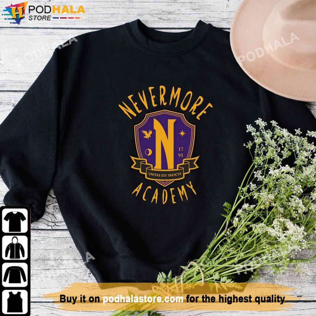 Nevermore Academy Sweatshirt, Trendy Pullover, Wednesday Addams Shirt