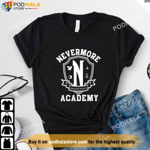 Nevermore Academy T-Shirt The Addams Family, Wednesday Addams Shirt