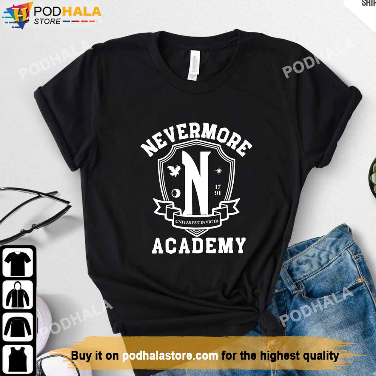 Nevermore Academy Hoodie, Adult Wednesday Addams Shirt, The Addams Family -  Bring Your Ideas, Thoughts And Imaginations Into Reality Today