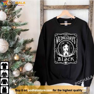 On Wednesday We Wear Black Wednesday Addams T Shirt Wednesday 2022 TV Series
