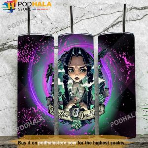 Over Your Dead Body Wednesday Addams Tumbler, Addams Family Gifts