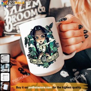 Over Your Dead Body Wednesday TV Show Coffee Mug Wednesday Addams Mug Gifts 2