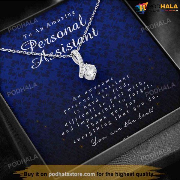 Personal Assistant Alluring Valentines Necklace, Thank You Gift