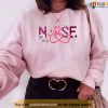 Pink Love Stethoscope Nurse Life Valentine’s Day Unisex Sweatshirt