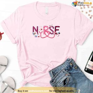 Pink Love Stethoscope Nurse Life Valentine's Day Unisex Sweatshirt 2