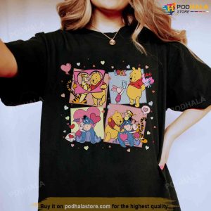 Pooh Bear And Friend Disney Valentine Shirt, Best Valentines Day Gifts