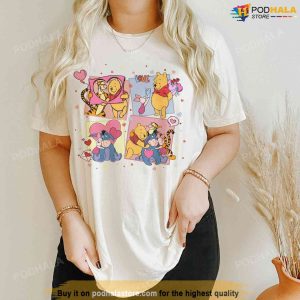Pooh Bear And Friend Disney Valentine Shirt For Couples Gifts