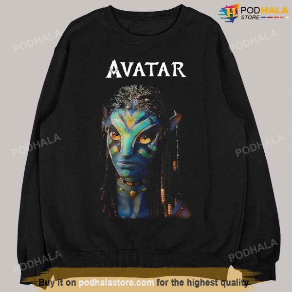 Retro Neytiri Portrait Character In Avatar 2 Movie Unisex Sweatshirt, Avatar Gifts