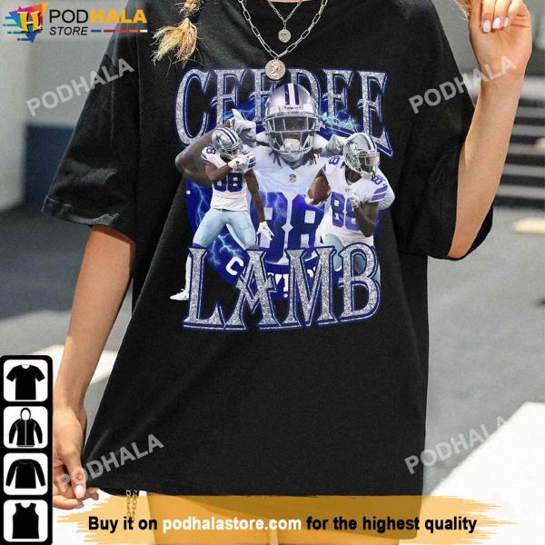 Retro Texas Football Team CeeDee Lamb Dallas Cowboys Shirt