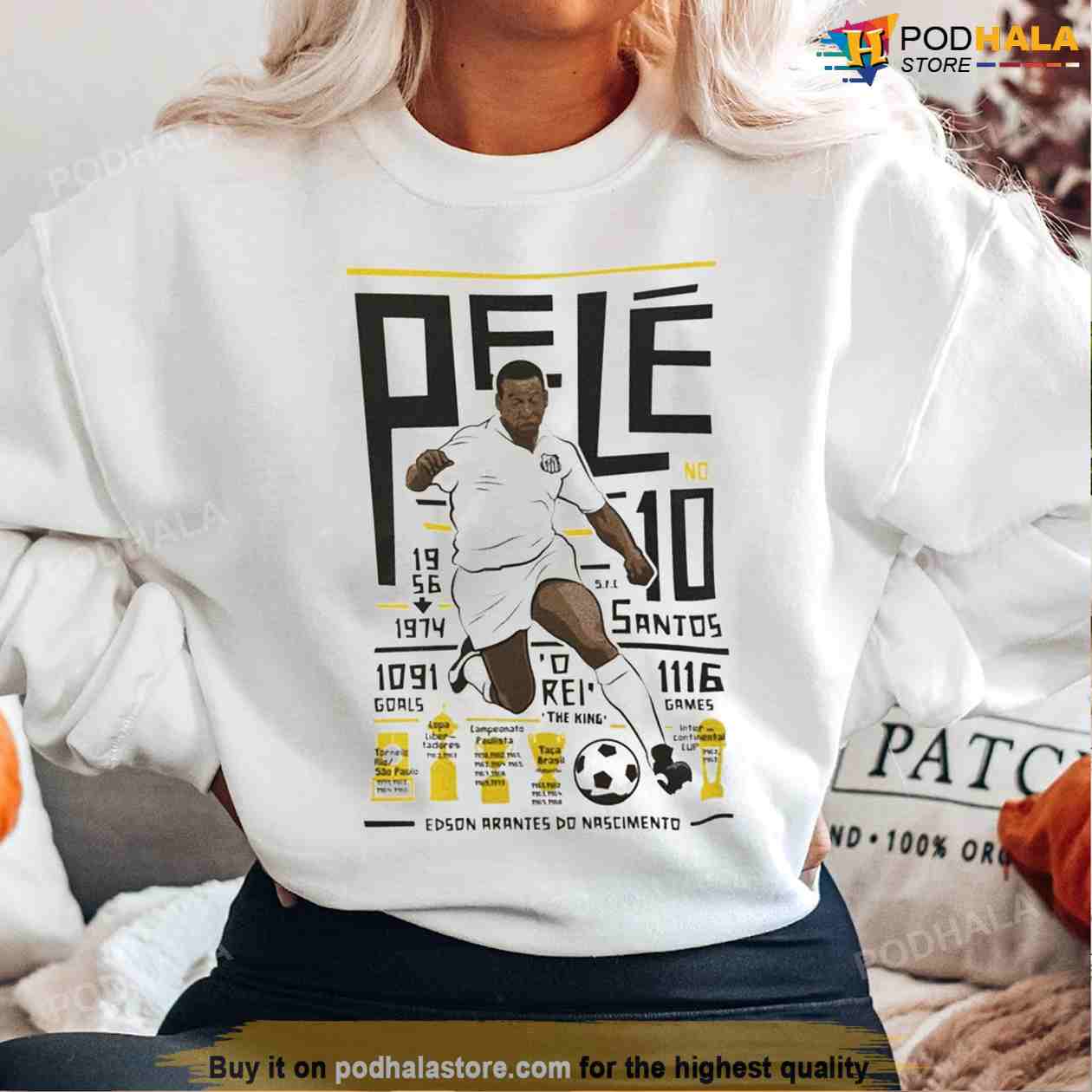 Retro Pele Soccer Shirt, Pele Brazil Shirt 1940 – 2022 Thank You For The  Memorie