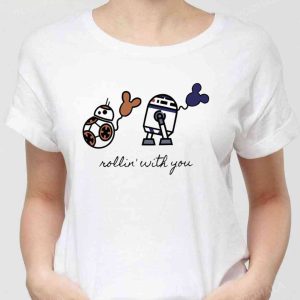 Rollin With My Homies Droid Bb8 Disney Couple Unisex Sweatshirt Unisex T shirt 2