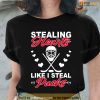 Stealing Hearts Like I Steal Pucks T-Shirt, Best Valentines Day Gifts For Boyfriend