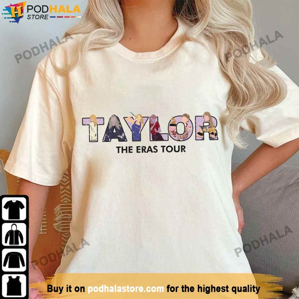 Taylor The Eras Tour White Shirt Taylor Swift T-Shirt, Taylor Swift Gift Ideas