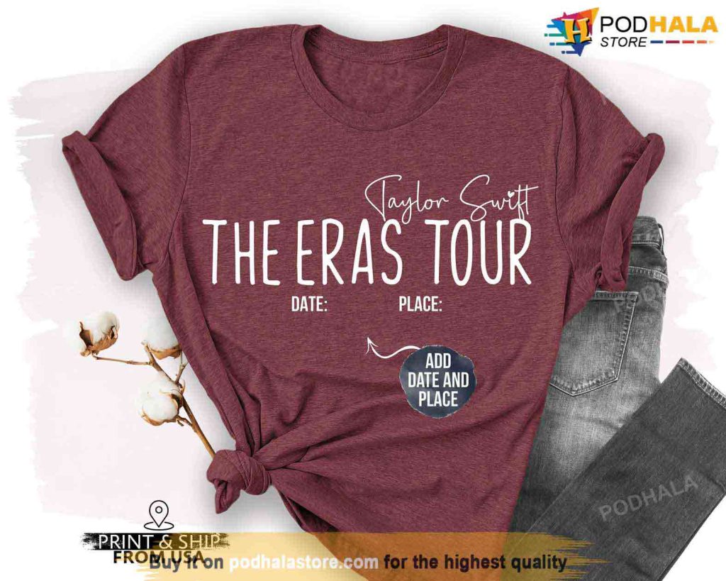 The Eras Tour Custom Shirt, Personalized Taylor Swift T-Shirt