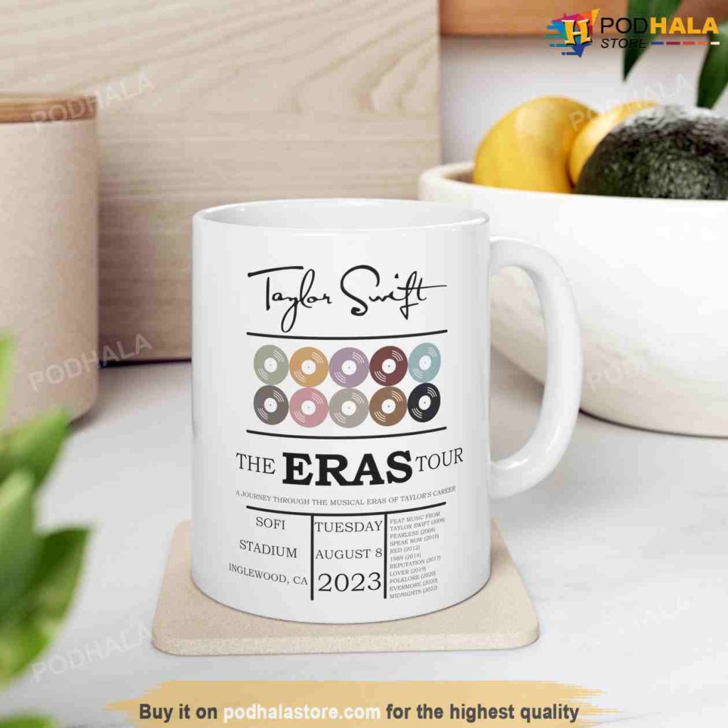 The Eras Tour Mug, Taylor Swift Eras, Taylor Swift Mug Gift For Fans