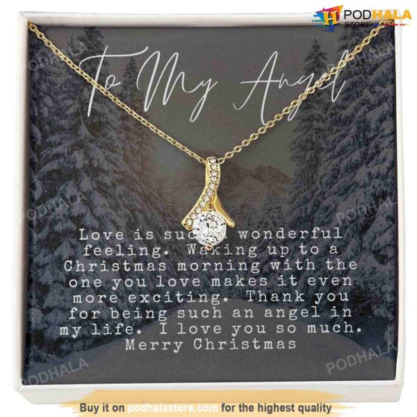 To My Angel, Alluring Beauty Necklace, Valentine Gift Ideas For Girlfriend
