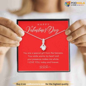 To My Beautiful Amazing Wife Happy Valentines Day Necklace Gift 2