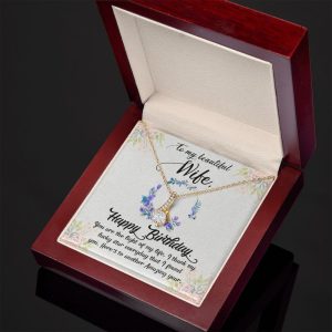 To My Beautiful Wife Valentines Day Necklace Best Valentine Gift For Wife 3