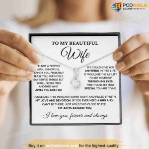 To My Beautiful Wife Valentines Day Necklace Romantic Gifts For Valentines Day 3