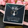 To My Beautiful Wife Valentines Necklace, Valentines Day Gift For Wife From Husband