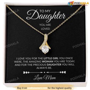 To My Daughter Alluring Beauty Necklace Valentines Day Gifts For Daughter From Mom 2