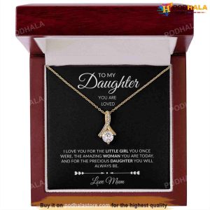 To My Daughter Alluring Beauty Necklace Valentines Day Gifts For Daughter From Mom 3