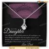 To My Daughter Valentines Day Necklace, Valentines Gift For Daughter From Dad