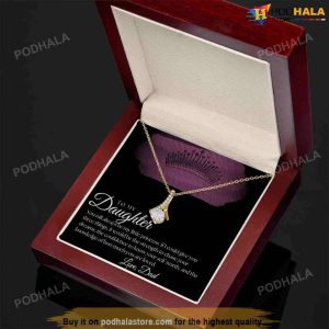 To My Daughter Valentines Day Necklace Valentines Gift For Daughter From Dad 3 1