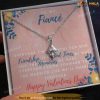 To My Fiance Happy Valentines Day Necklace, Romantic Gifts For Valentines Day