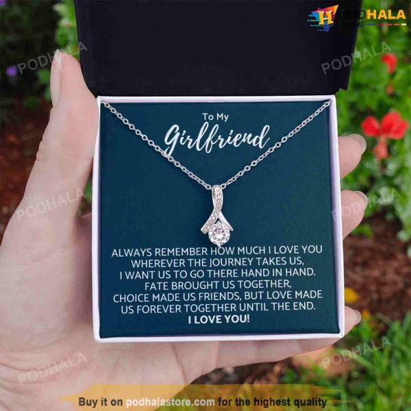 To My Girlfriend I Love You Necklace, Valentines Day Gifts For Girlfriend