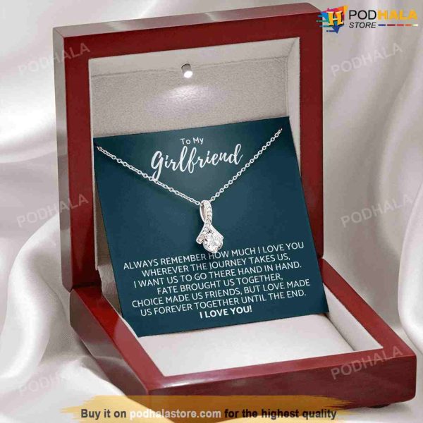 To My Girlfriend I Love You Necklace, Valentines Day Gifts For Girlfriend