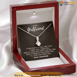 To My Girlfriend Necklace Anniversary Valentines Day Gift For Girlfriend 2