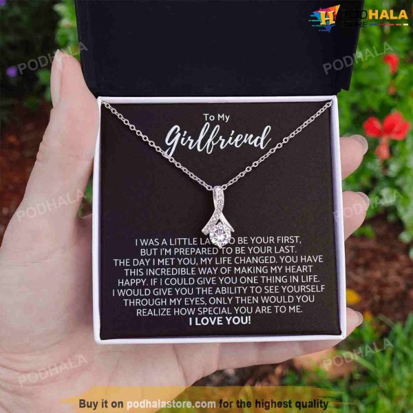 To My Girlfriend Necklace, Valentines Day Gift For Girlfriend