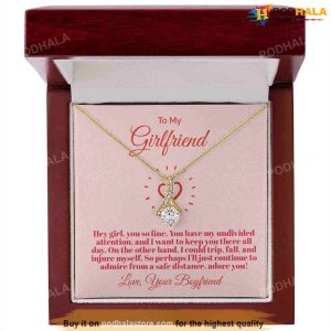 To My Girlfriend Necklace Valentines Day Gift For Girlfriend From Boyfriend 3