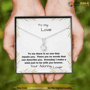To My Love Alluring Beauty Necklace With Card Best Valentine Gift For Wife 2